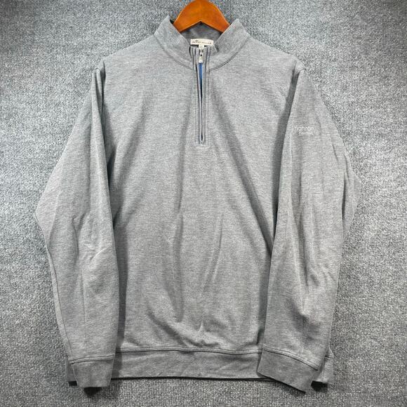 Peter Millar 1/4 Zip Pullover Shirt Men's XL Grey Activewear Modal Blend READ - Picture 1 of 12